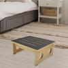 Wooden Step Stool 331 lbs Elderly Non Slip Footrest for Bedside Door Outdoor