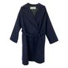 J&MDavidson Navy R183-094-WOCT Wool Cotton Long Coat coat 6 NavyUsed