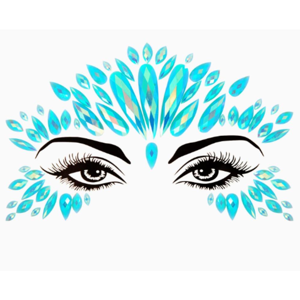3D New Rhinestone Festival Makeup Bright Face Stickers Glitter Stones Jewelry Stickers On Crystals Face Gems Decoration Diamonds