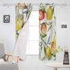 Grejpfrut Cytryna Akwarela Malarstwo Zasłony Okienne Dekoracja Domu Zasłony do Salonu Zasłony Kuchenne Zasłony Panelowe do Sypialni