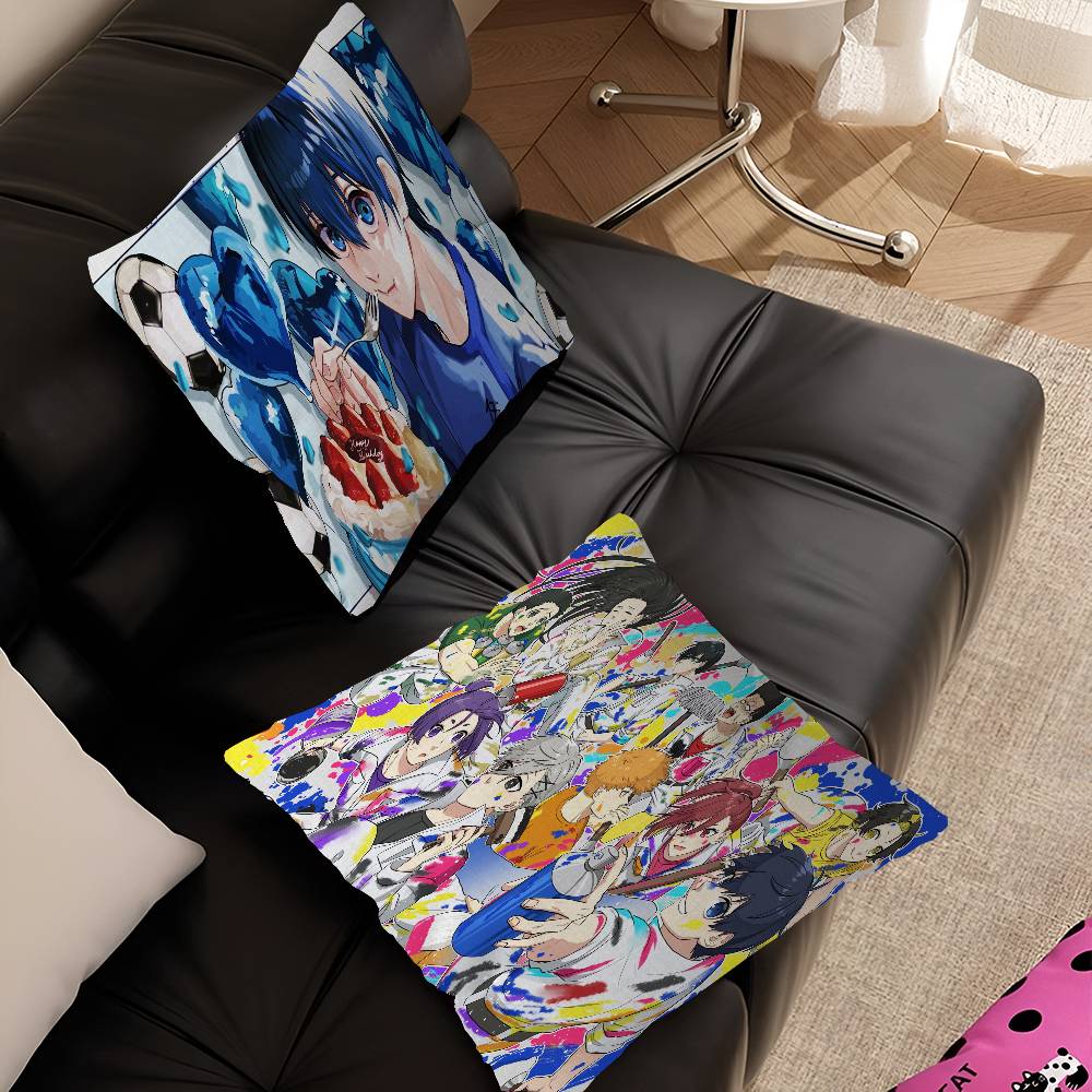 B-BLÅ LÅS 45*45cm Kuddfodral Örngott Dekorkuddfodral Hem Örngott För Soffkudde