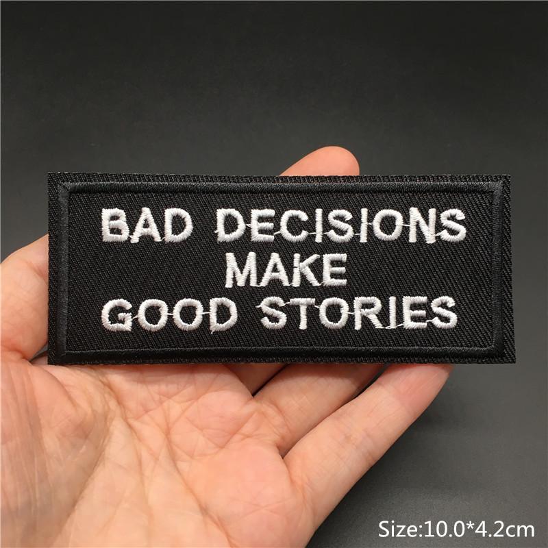 Letters Embroidered Patches For Clothing Iron On Patches Text Diy Appliques For Clothes Jacket Stripes Slogan Stickers
