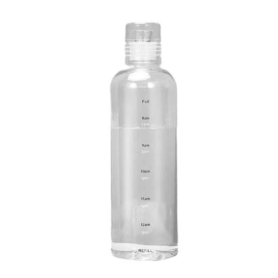 500/750ml Water Cup Time Marker Bottle BPA Free Leakproof Transparent Sports Water Bottle Fitness Gym Bottle