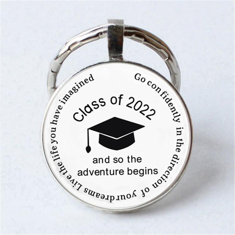 Keychain Accessories Pendant Floral Thanksgiving Text Good Friends Retro Personalized Keychain Gift Pendant