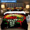 3PCS Guns rock band Artwork Bedding Set,Including 1pc Duvet Cover And 2pcs Pillowcases Perfect for Bedroom, Dormitory, Fan Christmas gift