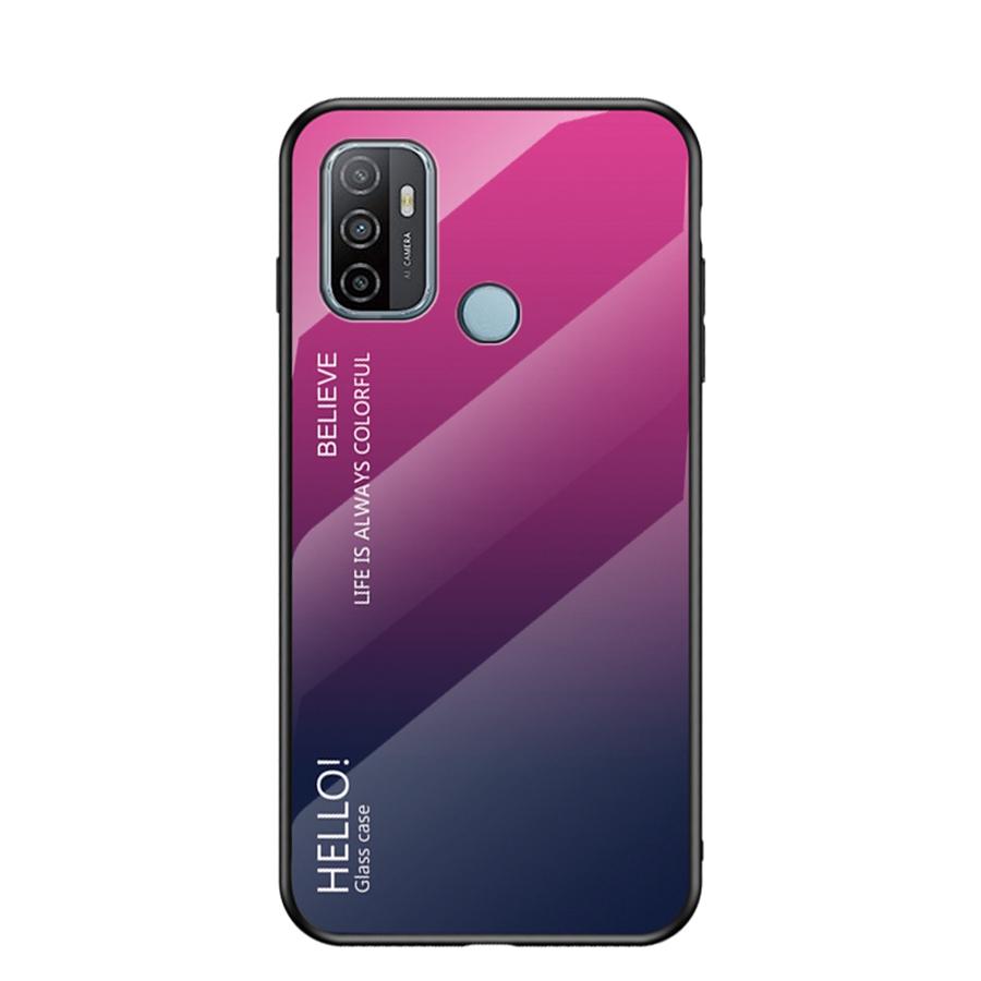 

Модный градиентный чехол из закаленного стекла для Vivo Y72 Y52 5G Y19S Realme 6 8 10 14 Pro C3 C63 C61 C75 OPPO Reno 13 F A53 A52 A72 Цветная задняя крышка для телефона OPPO A72