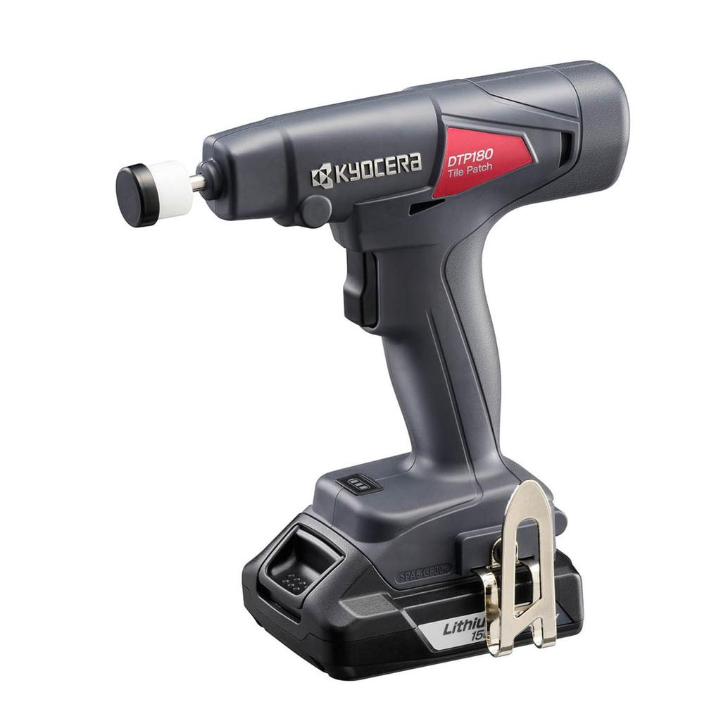 Kyocera Professional Cordless Tile Patch DTP180L1 604200A Black with adhesive bonding methods that suppress tile Vibration frequency 12500 Vibration