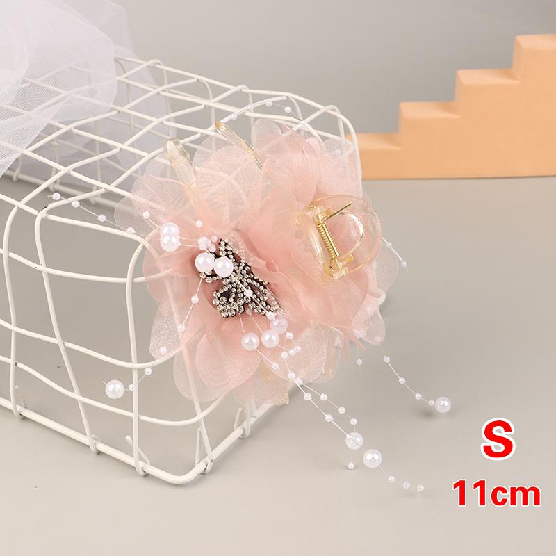 Haarspange mit Schmetterlings- und Blumenmuster, Haifisch-Haarspange für Damen, Haarschmuck mit Quasten und elegantem Blumenmuster.