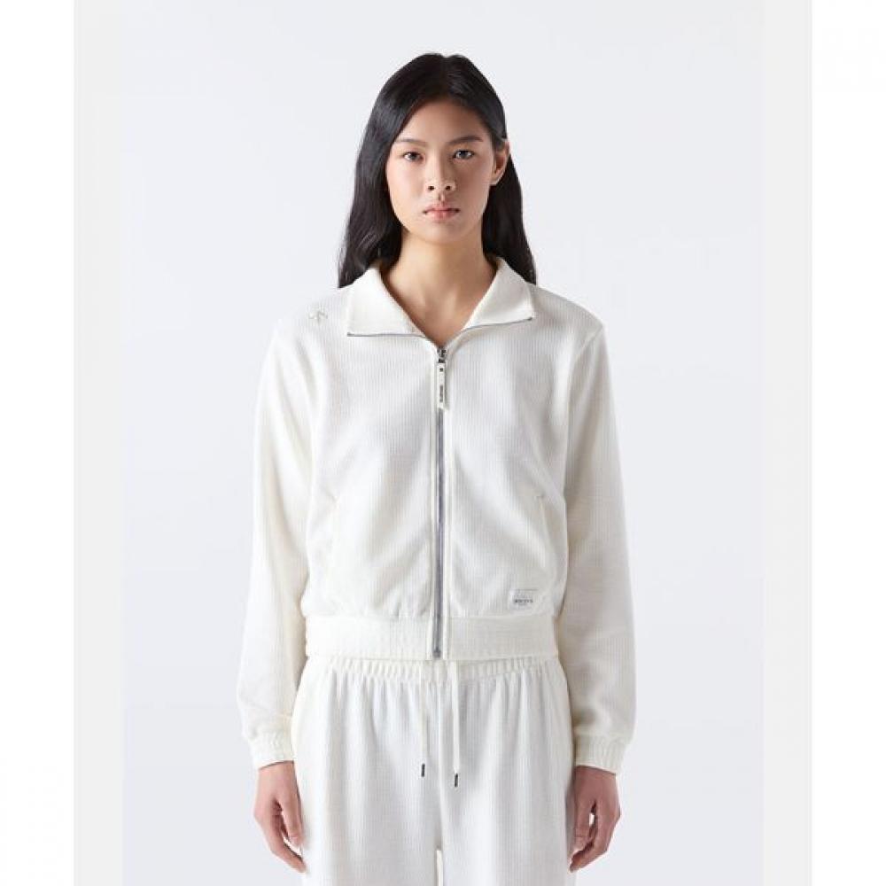 

DeScente Women S Knit Zip Up Cream CRM0CREAM/80