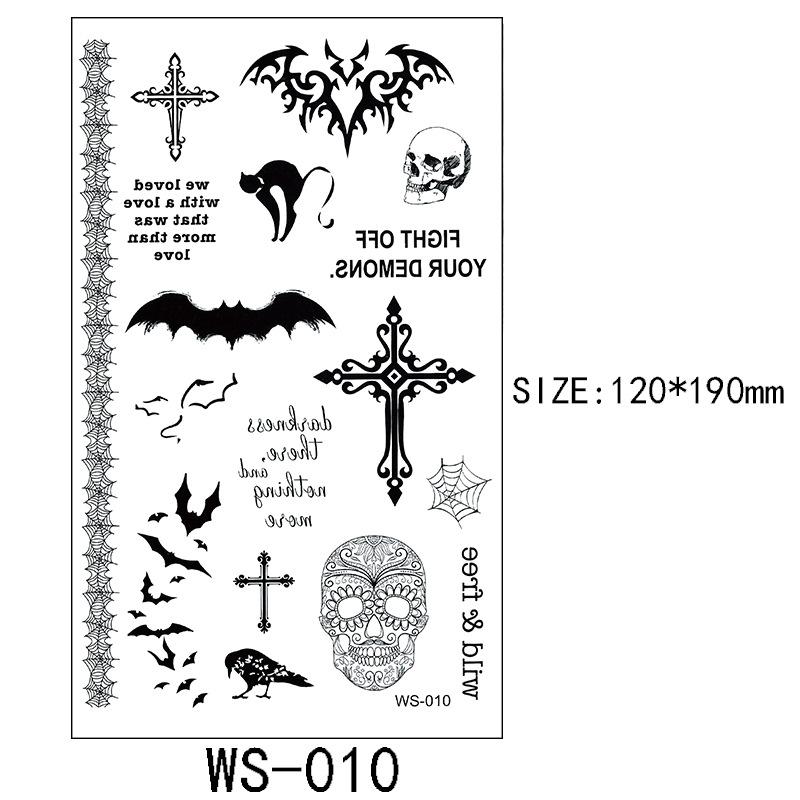 Halloween Tetovací samolepka Rána Jizva Horor Zábavný Kostýmová párty Samolepka na obličej Tetování
