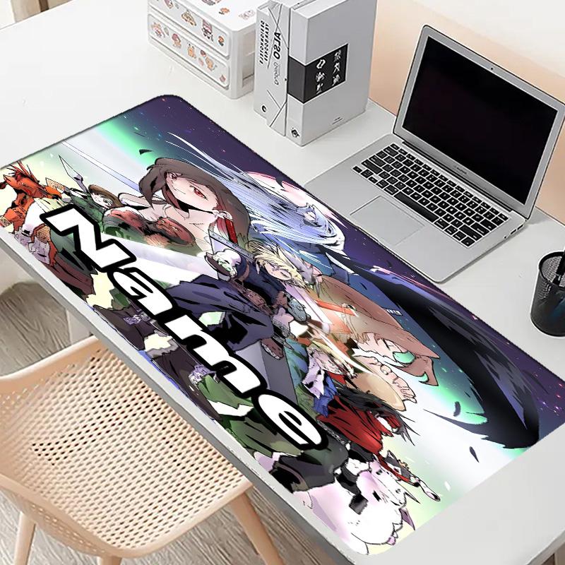 Custom Name Personalized Final Fantasy Pattern Mousepad, Laptop PC Desk Mat, Decorative Desk Mat for Home Keyboard Pad Gift
