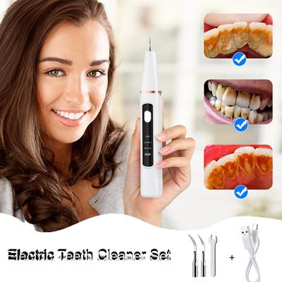 Rimozione Elettrica del Tartaro Dentale Rimozione Pietra Dentale per Sbiancamento Denti Pulitore Dentale ad Ultrasuoni Scaler per Placca Dentale Cura Orale