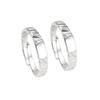 Geometric Glacier 999 Pure Silver Irregular Texture Open Rings for Couples - 2025 Edition
