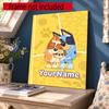 Bluey Customize Your Name Diamond Painting Round Diamond Diy Frameless Holiday Artwork Suitable For Home Office Wall Decoration