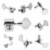 2L2R/4L/4R/1L3R/3L1R Open Gear Bass 4 String Tuners Tuning Pegs Keys Machine Heads For Bass Guitar Chrome Gold Black
