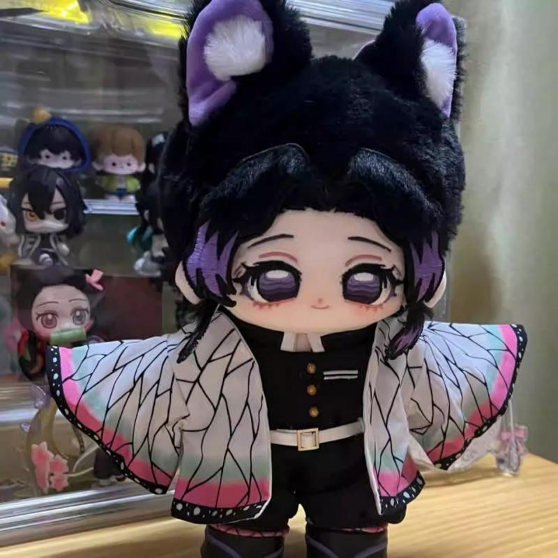 Anime Demon Slayer Kochou Shinobu 20cm Plush Doll Anime Peripheral Character Doll Room Decoration Girl Birthday Surprise Gifts