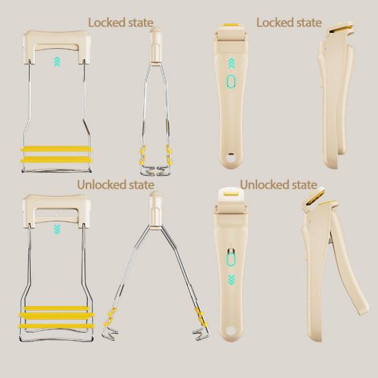 Anti-scalding Dish Tweezers Clip Holder Heat-Resistant Pan Gripper Secure Grip