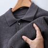 Hengyuanxiang Men's Lapel Wool Blend Knitted Cardigan