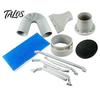 Easy Install Exhaust Adapter Air Conditioning Hose Adapter, AC Window Seal Flat Vent Kit for Casement Skylight Windows, 100mm Connector Portable