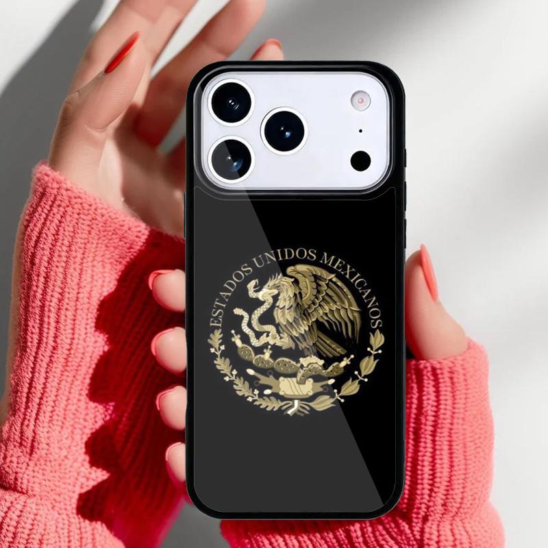 Mexico Flag Phone Case for iPhone 17 Air 16e 15 14 13 Pro Max Back Cover for 12 11 Pro Coque