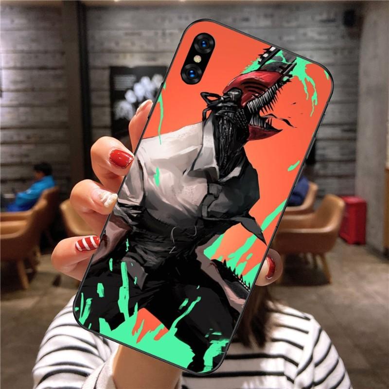 Chainsaw Man Anime Handyhülle für Xiaomi Mi 12 11T 10T 9T Lite Pro Ultra Note 10 Poco F3 F4 X4 GT Weiche Schwarze Handyhülle