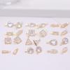 Hot-selling High-quality Small Brass + Zircon Trendy Pendant DIY Handmade Necklace Bracelet Accessories