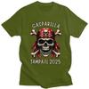 Custom Gasparilla 2025 Pirate Skull Cross T Shirts Men ShortSleeve Tshirts Streetwear Tee Pure Cotton Oversized Tshirts Gift