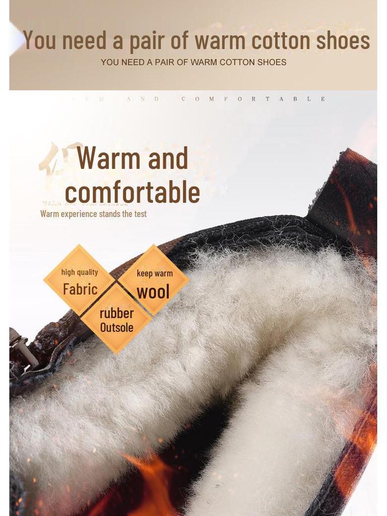 2024 Herbst/Winter Herren Big Head Baumwolle Schneestiefel mit Samtfutter - Warme Martin Arbeitsstiefel