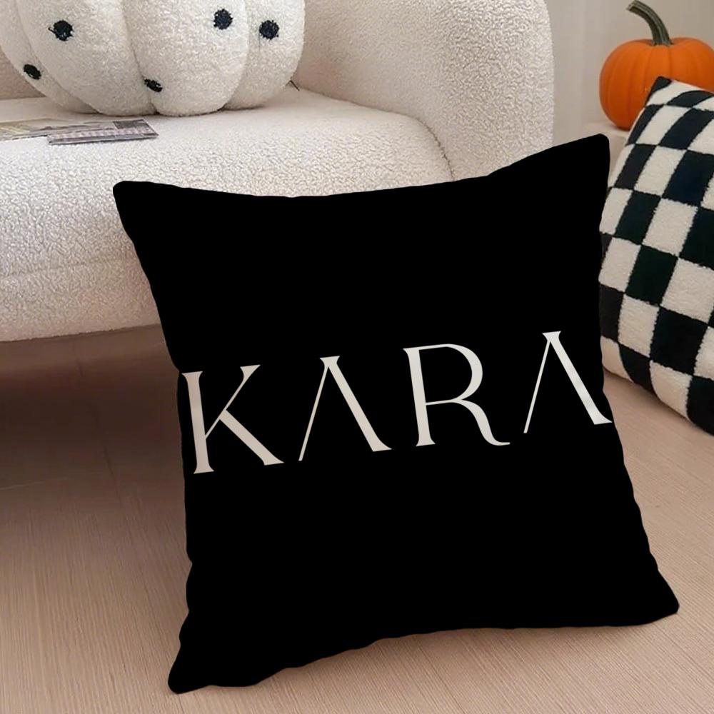 GirlGroup Kpop KKara Cushion Cover Throw Pillow Cover Hidden Button Durable Polyester Chair Cushion