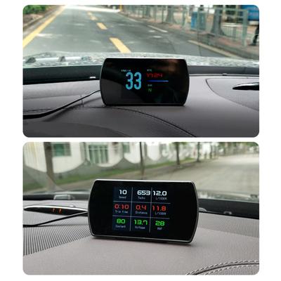 High-Definition-Auto-Head-Up-Display Überdrehzahl Alarm Tachometer Geschwindigkeit Uhr Digitale Messgeräte Auto Müdigkeit Fahrerinnerung