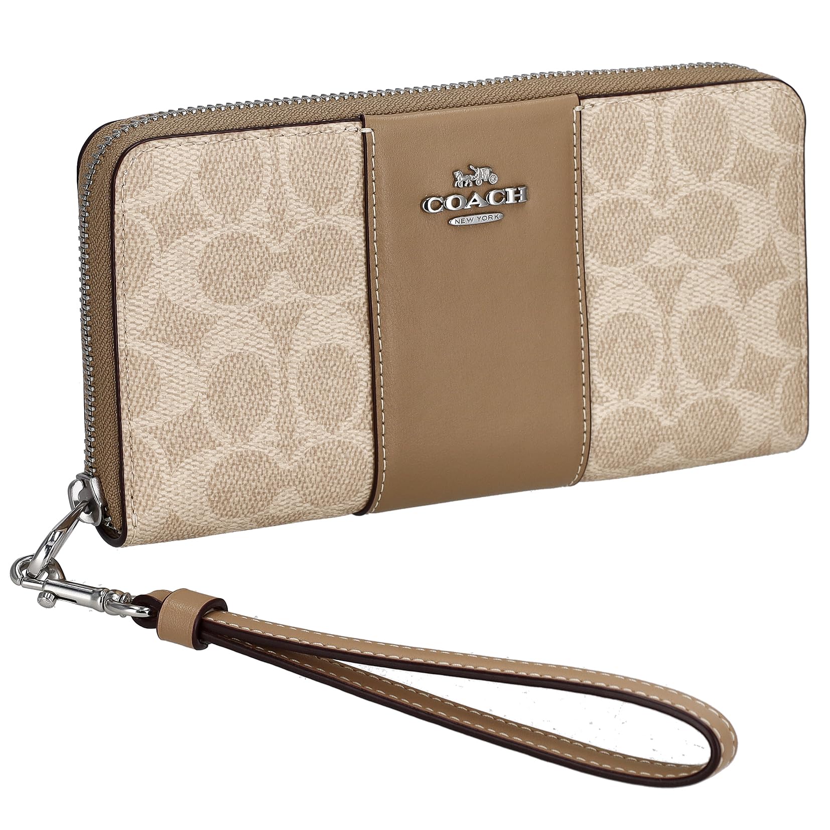 Round Zipper Long Wallet CW947 SVPWH [Coach] Women s [Used]