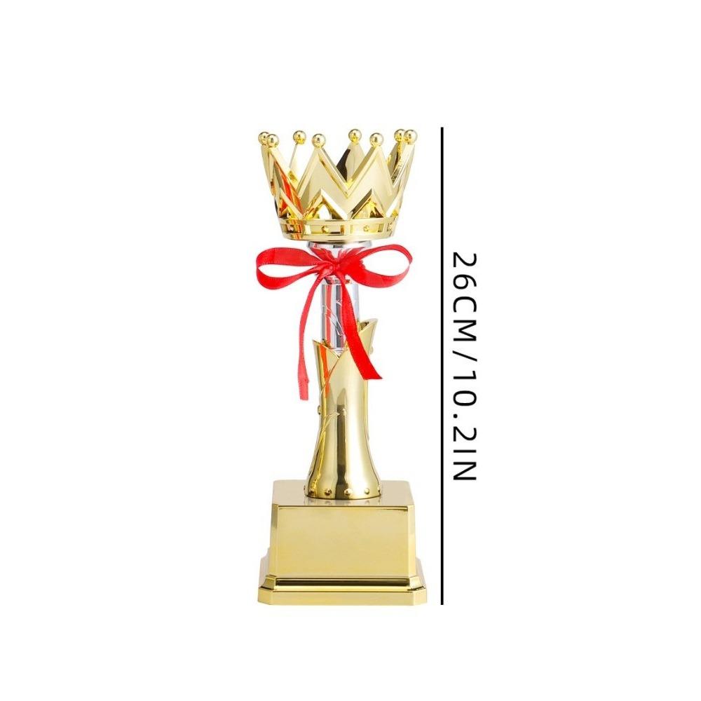 Neue Gold Gold Pokal Auszeichnungen Kunststoff Schule Belohnungsmaterial Preisbecher Krone Handwerk Souvenirs Sport Sieger