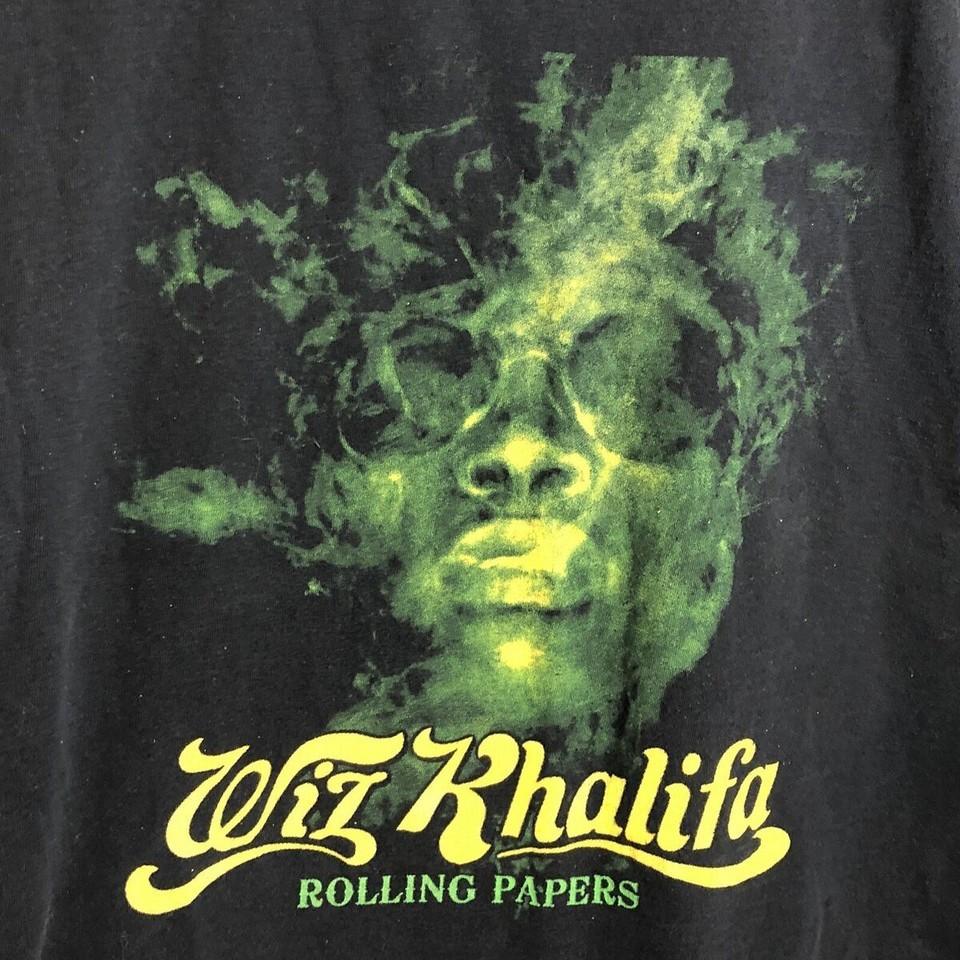 New Wiz Khalifa Black T Shirt Papers Short Sleeve All size XXXL