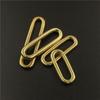 2pcs Molded Cast Solid Brass Oval Loop Ring Buckle Leather Craft Bag Luggage Shoulder Strap Webbing Belt Strap Keeper
