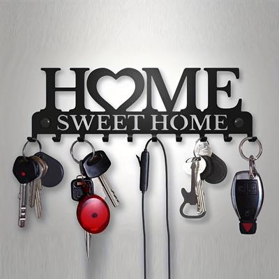 1pc Key Holder For Wall Mount Metal Hanger For Front Door, Kitchen Store House, Work, Car, Vehicle Keys Vintage Decor