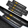 4 Stuks Auto Deur Drempel Koolstofvezel Krabplaat Sticker Badge Accessoires Voor Chevrolet Cruze Aveo Captiva Lacetti Auto Styling