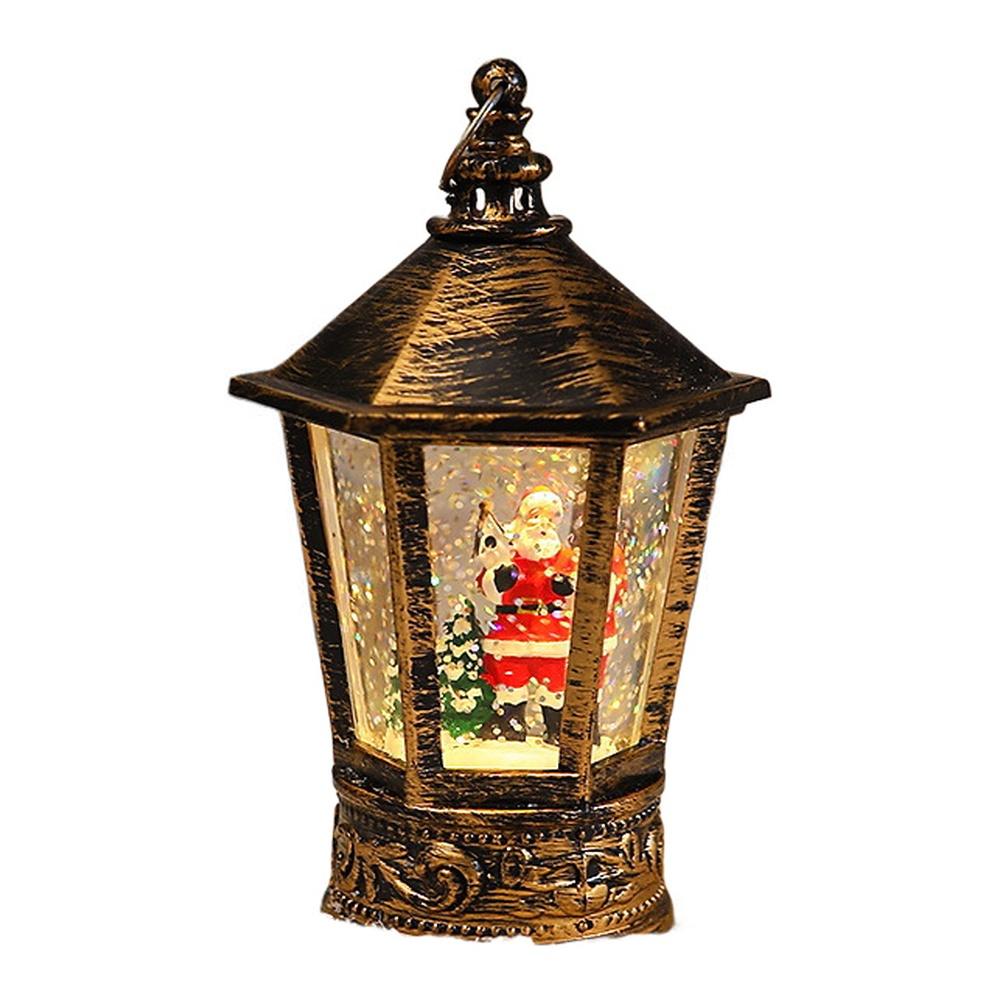 

Retro Mailbox LED Christmas Night Light Small Wind Lamp with Santa Claus Snowman Elk Motifs for Holiday Indoor Outdoor Ambiance The snowman