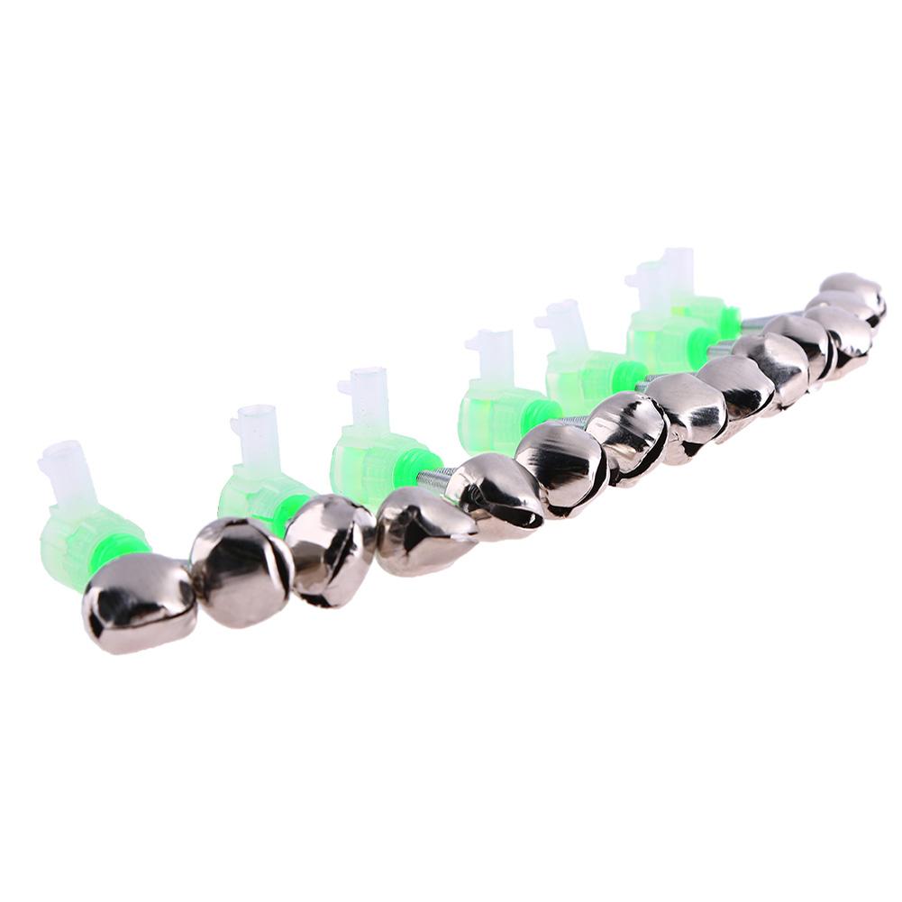 10Pcs Double Bells Outdoor Fishing Bell Clip Fishing Bell Fishing Alarm Bell Rod Clamp Bells Fishing Accessory