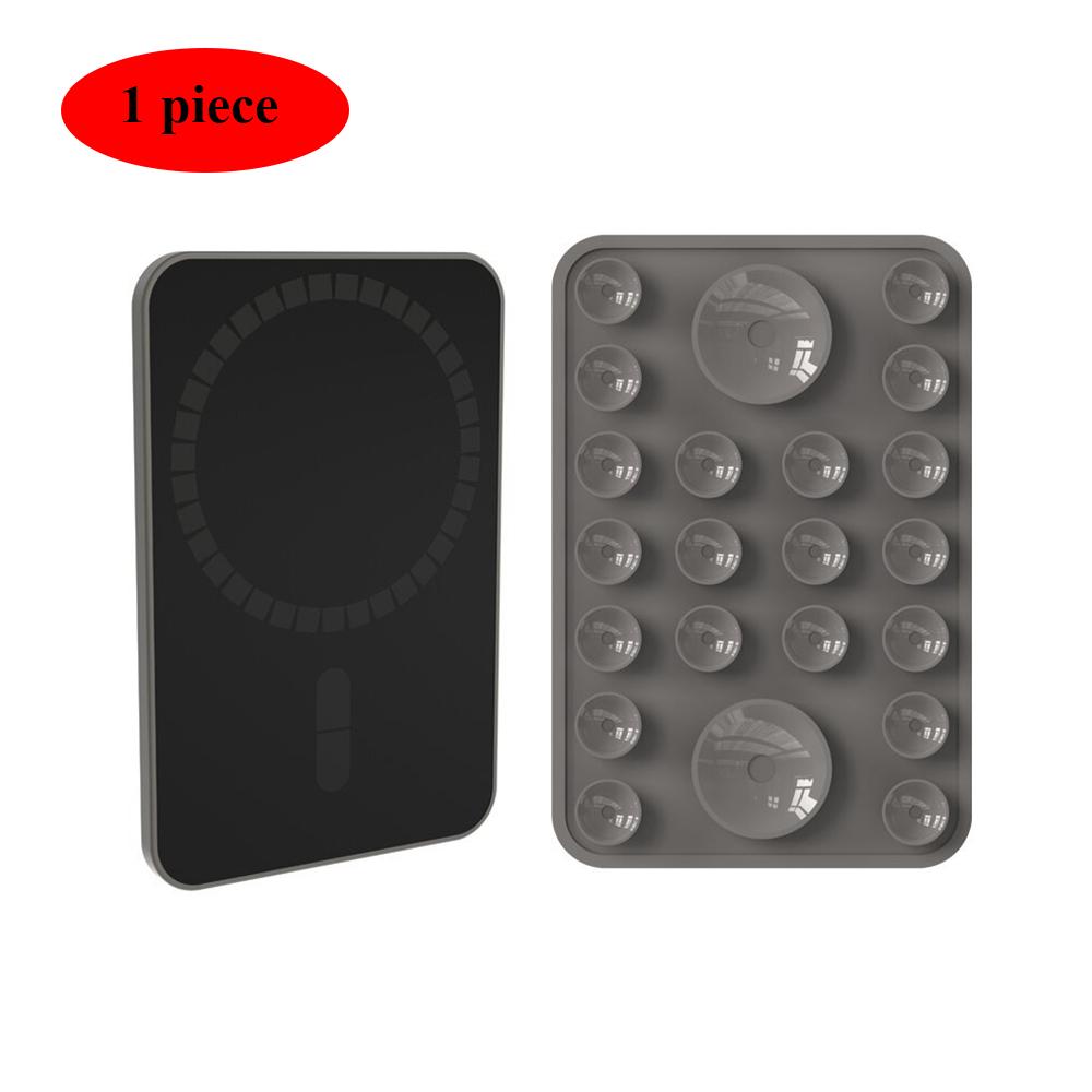 Multi Functional Magnetic Phone Holder with Silicone Suction Cup Portable Handheld Person Stand For Magsafe iPhone 16-12 Mount
