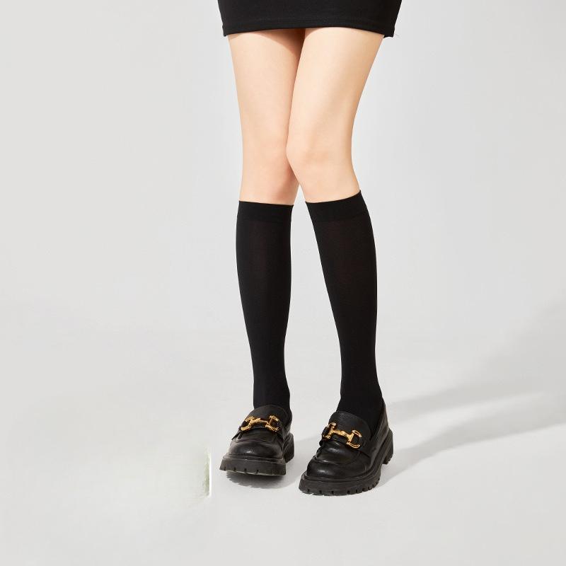 Summer Thin Knee-high Thigh-high Socks for Women, Slimming, School-style Leg Beauty Socks, Elastic Socks