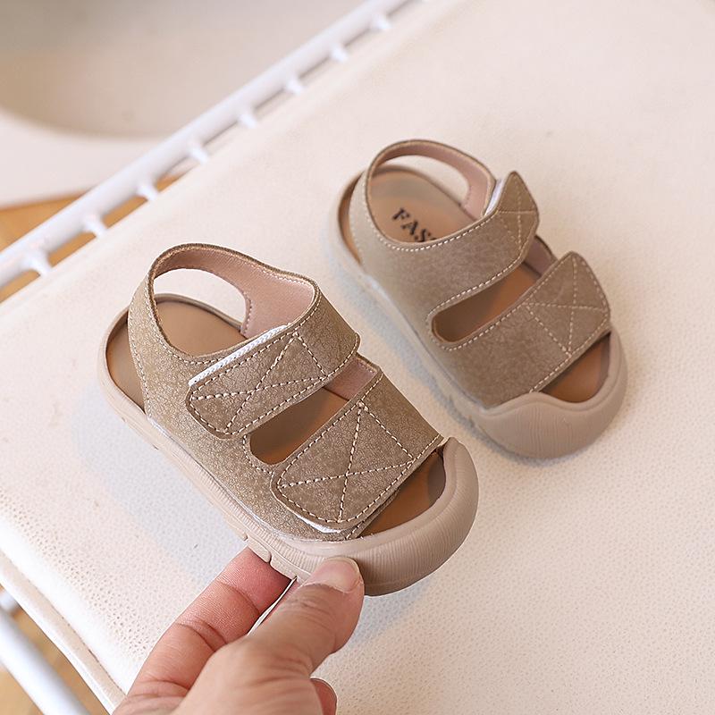 Baby Anti-Kollisions-Sandalen mit geschlossener Zehe – Schuhe mit weicher Sohle für Kleinkinder