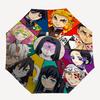 1pc Demon Slayer Characters Outdoor Umbrella - Automatic Opening/Closing - Portable 3-Fold Design - 8-Rib Iron Frame - Festival Gift for Fans, Travele