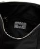 Lee Leather Color Block Nylon Shoulder Bag Black