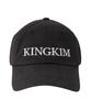 KINGKIM Logo Embroidered Ball Cap - Black