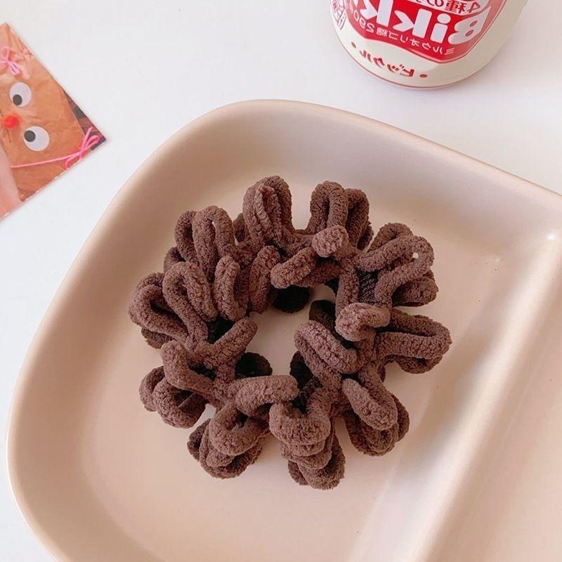 

Женские элегантные однотонные плюшевые мягкие эластичные резинки для волос, держатели для хвостика, резинки-скранчи, резинки, модные аксессуары для волос