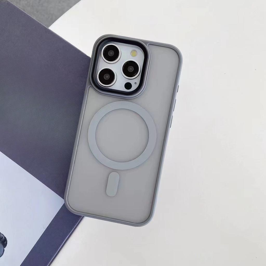 Applicable To Apple 15 Mobile Phone Case IPhone 17 ProMax Anti Fall Magsafe Magnetic Case 13pro Wireless Charging