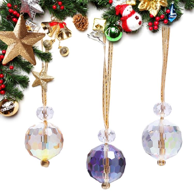 22mm Electroplated Fantasy Ball Bead Pendant Crystal Sun Catcher Diy Christmas Tree Hanging Pendant Ornaments