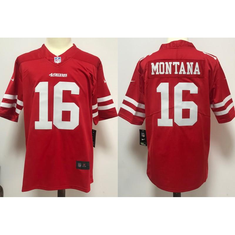 Mens NFL San Francisco 49ers Embroidered Football Jersey Short Sleeve Sport T-Shirt Fans Casual Wear