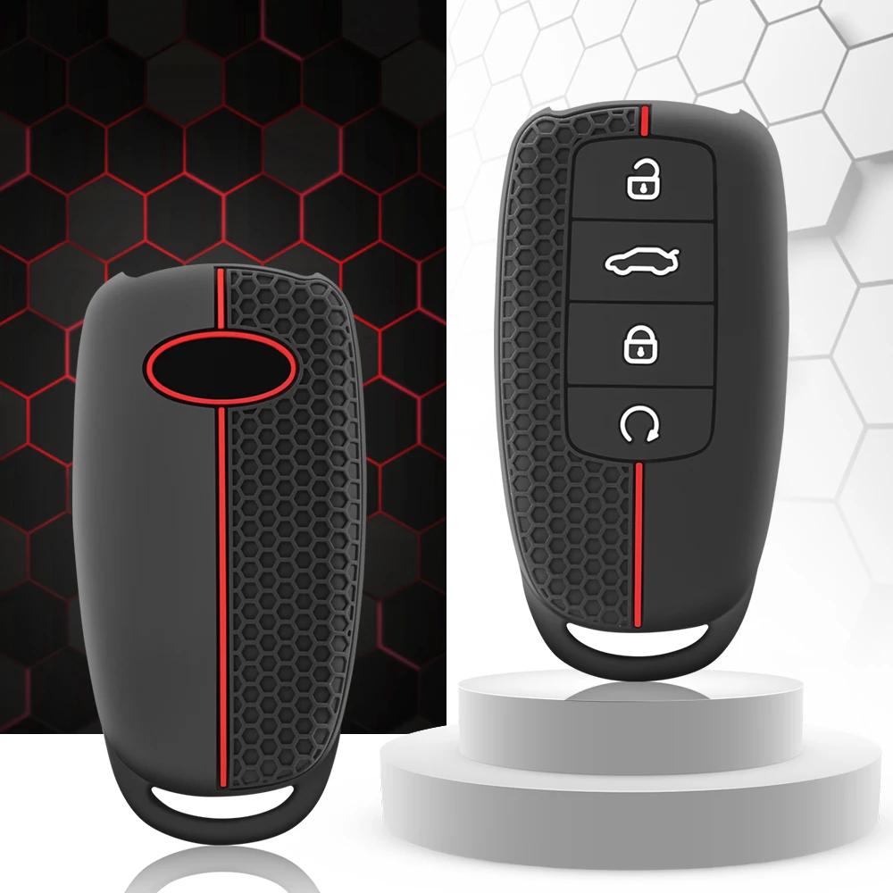 Silikon-Schlüsselanhänger, Autoschlüssel, Zubehör, Halter, Schlüsselhülle für Chery Omoda 5 C5 Tigo 7 8 Pro Max Tigo 7 8 Plus Arrizo 5 Plus