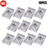 10PCS U Nut Kit Stainless Steel WithThreaded Nut Clip for Car Motorcycle Truck Bumper Auto Fender Fastener Rust Protection Clip